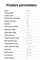 HIFI Car DSP Amplifier Lossless Modified Speakers 4*60W for Android Car Radio Stereo Car Sound Upgrade Audio Signal Processor
