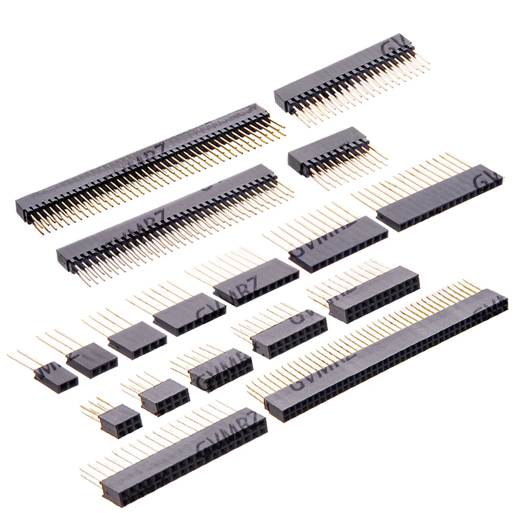 2/3/4/6/8/10/15 Pin 2.54 mm Stackable Long Legs Femal Header For Arduino Shield 2X10P/2X20P/2X32P/2X40P