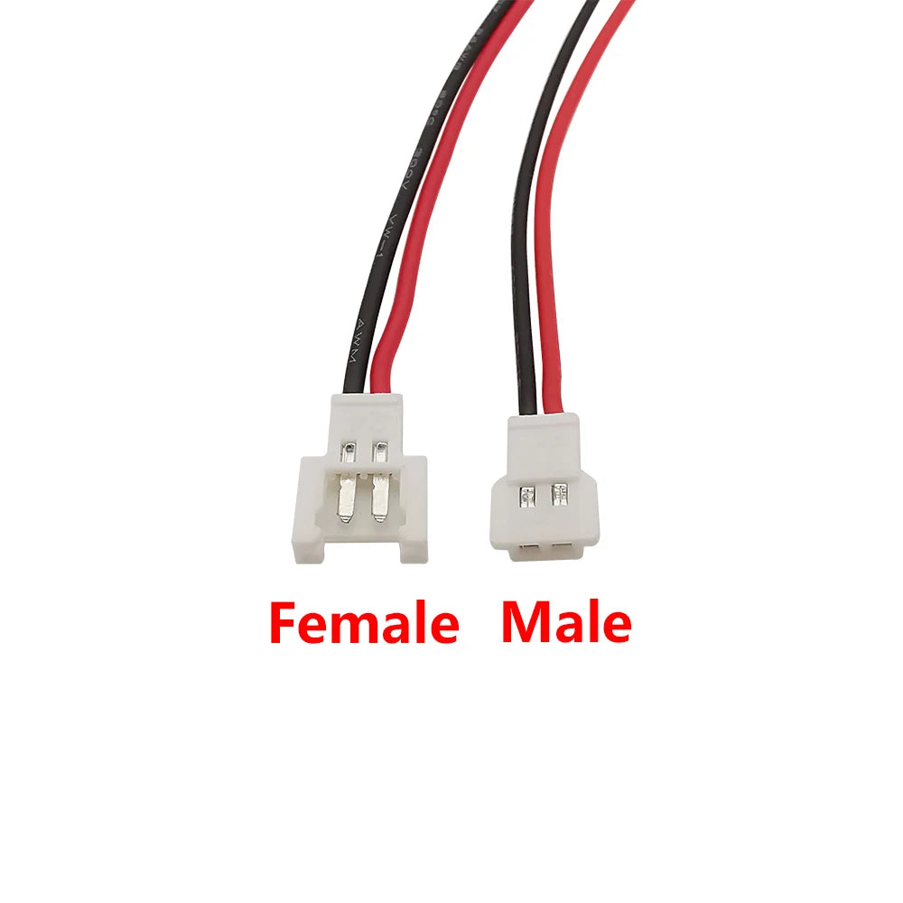 10Pcs MX2.0 2.0mm Pitch 2P 3P 4 Pin Male Female Aerial Docking Battery Charging Cable Connector Plug With Wire 150MM