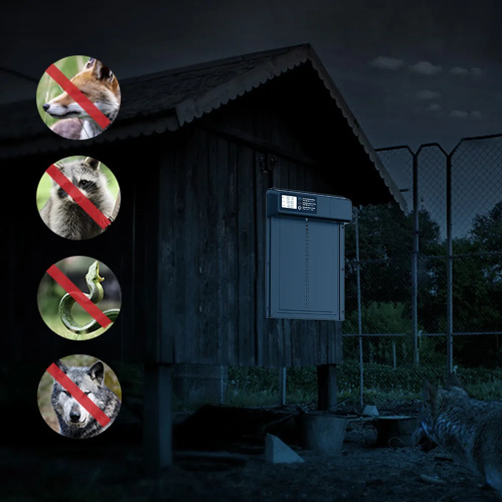 Upgraded 2nd Gen Automatic Pet Door Smart Timer Lift For Dogs Cats Cold Resistant Durable Pet House