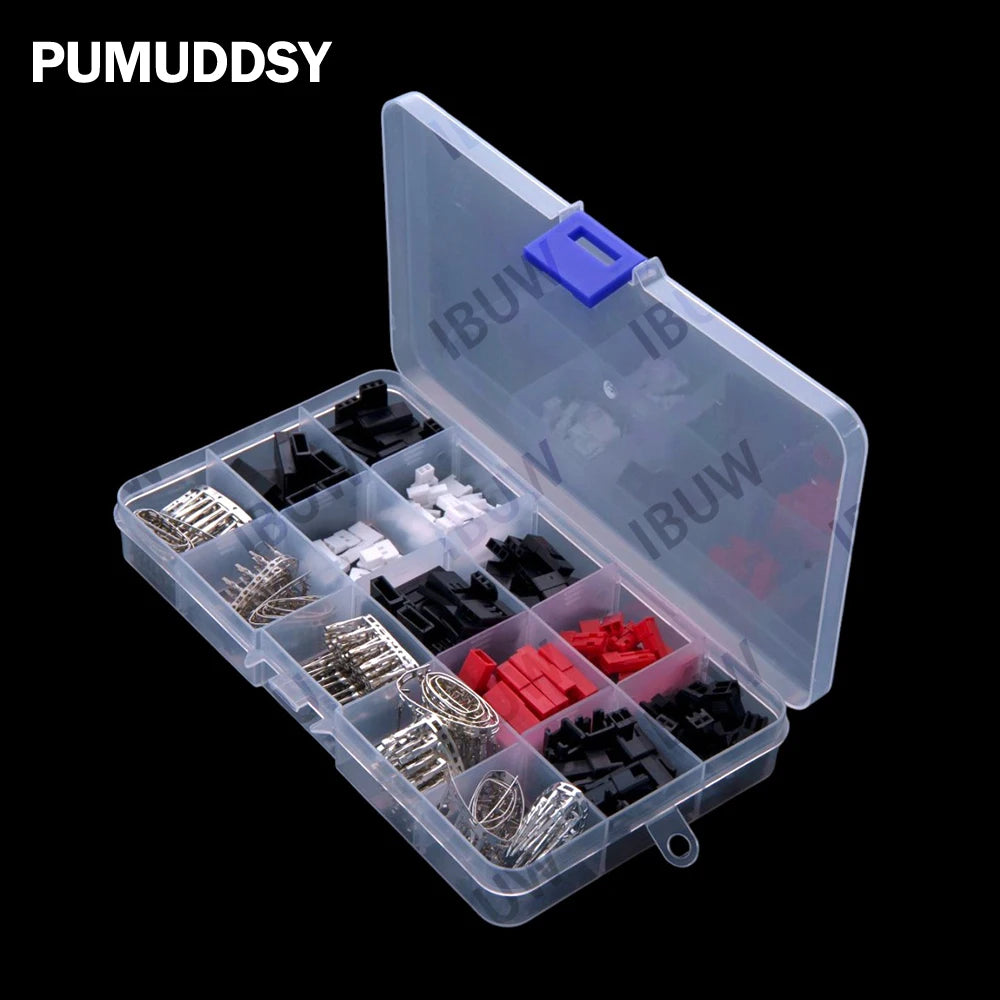 Model Airplane Unmanned Servo Connector 2.54mm JST/SM/JR 2P 3P Battery Charger DuPont Line Connection Terminal Plug Set JST SM