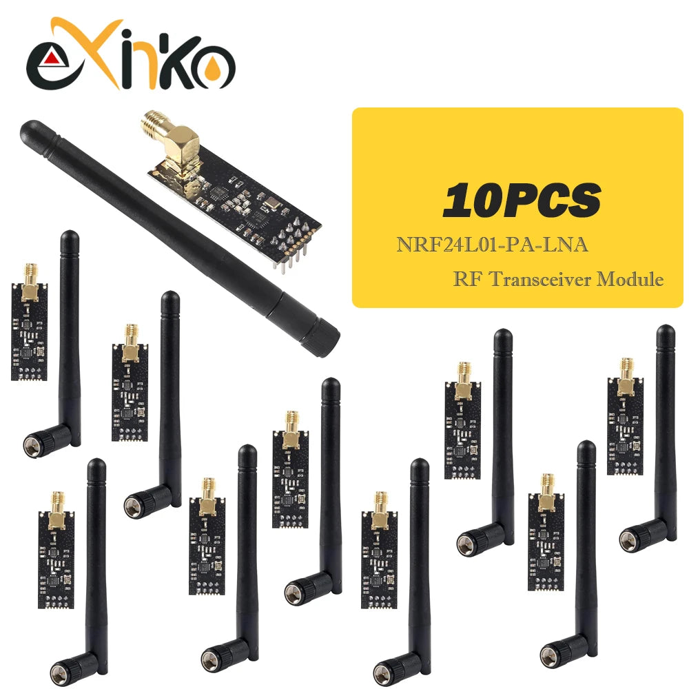 1-10PCS NRF24L01+ 2.4G wireless data transmission module 2.4GHz NRF24L01 upgrade version NRF24L01+PA+LNA 1000 Meters For Arduino