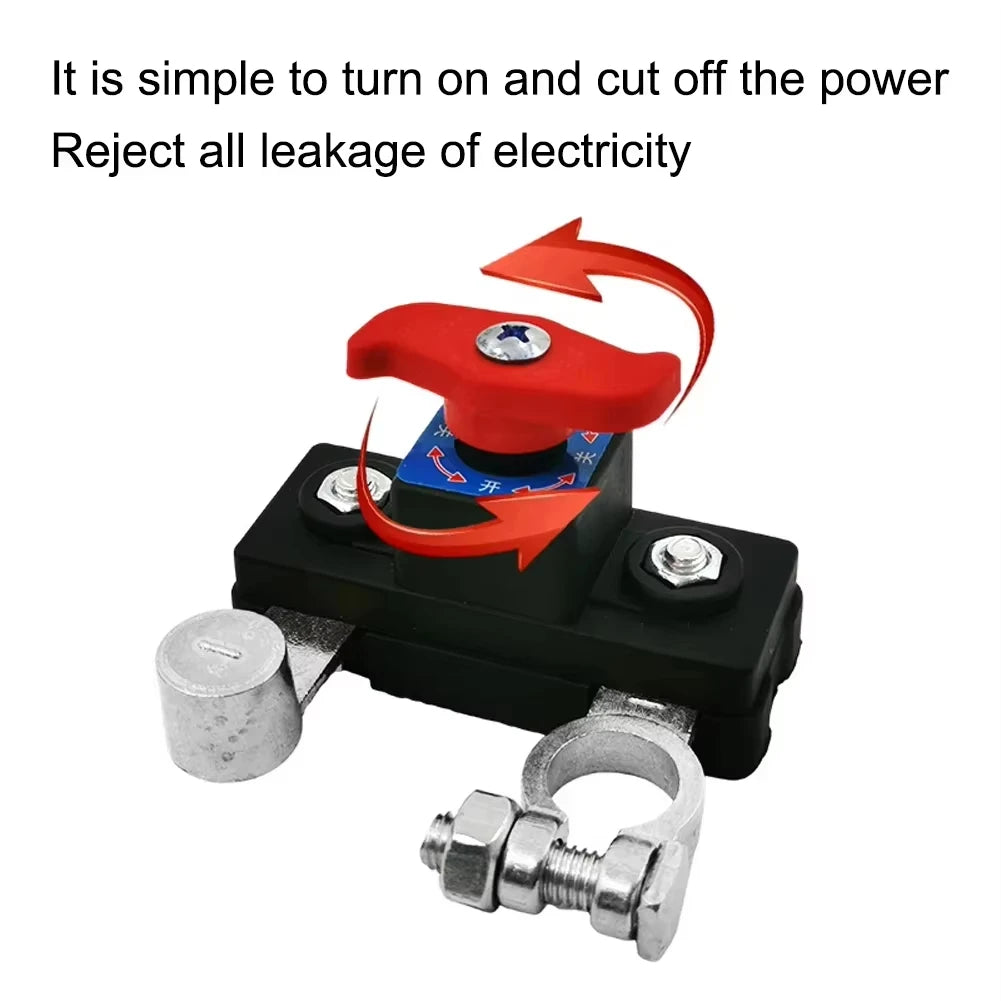 Car Battery Cut Off Switch 12V/24V ﻿Disconnect Automatic Circuit Breaker Anti-Power Off Leakage Protector Universal Auto Parts