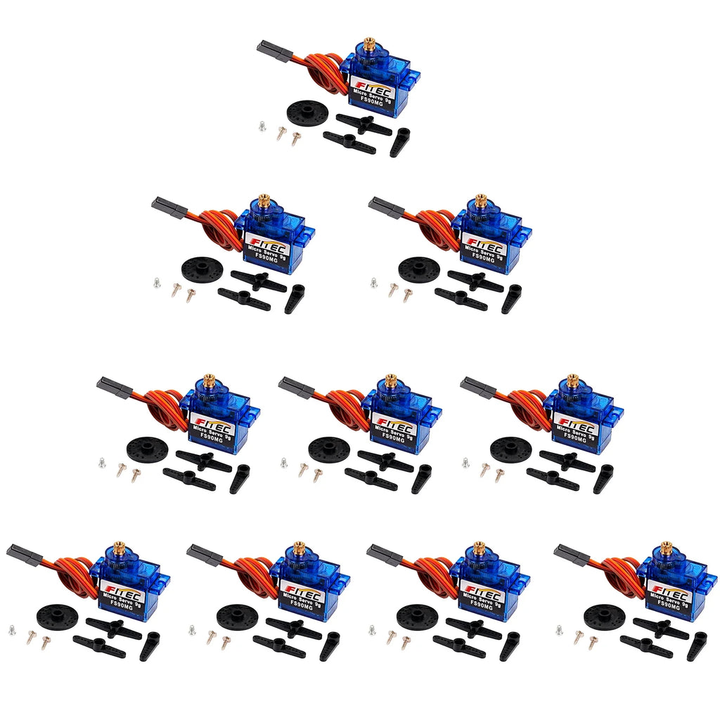 1/2/4/10PCS Feetech FS90MG 2.2KG 9g Digital Servo Metal Gear Micro Servo Motor 4.8-6V 180 Degree for 450 Helicopter Robot RC Car
