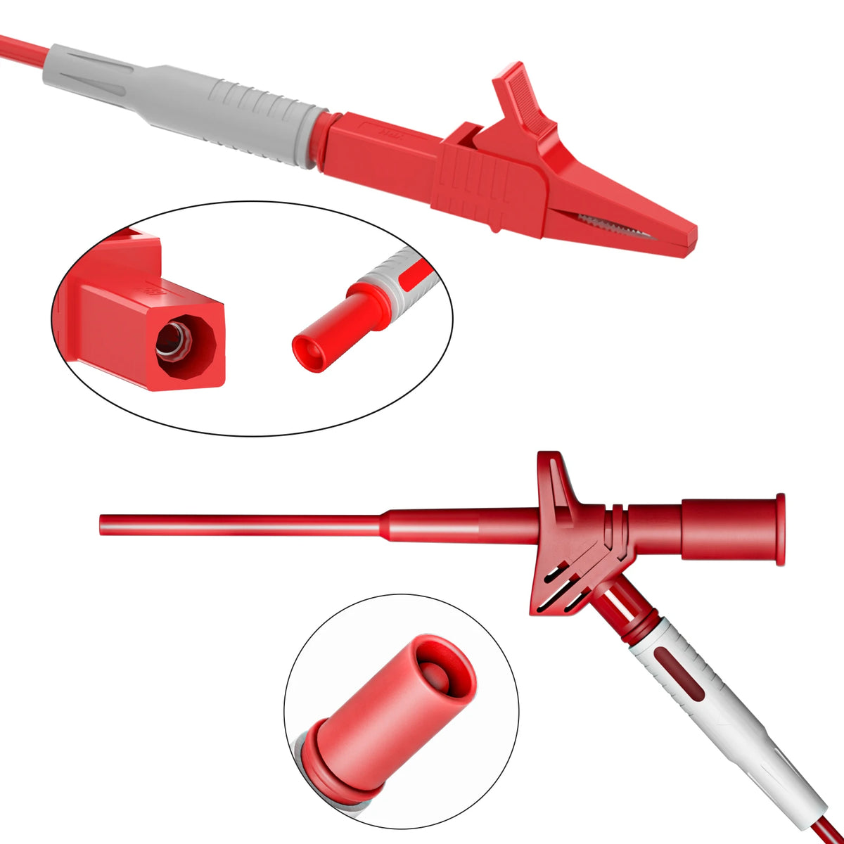 Cleqee P1600 Series High Quality Multimeter Test Lead Kit BNC-Test Cable Test Probe IC Test Hook Automotive Repair Tool Set