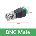 5/20PCS Male Metal BNC Connector with DC Connector Screw Terminal UTP Video Balun for CCTV Surveillance Camera CCTV System