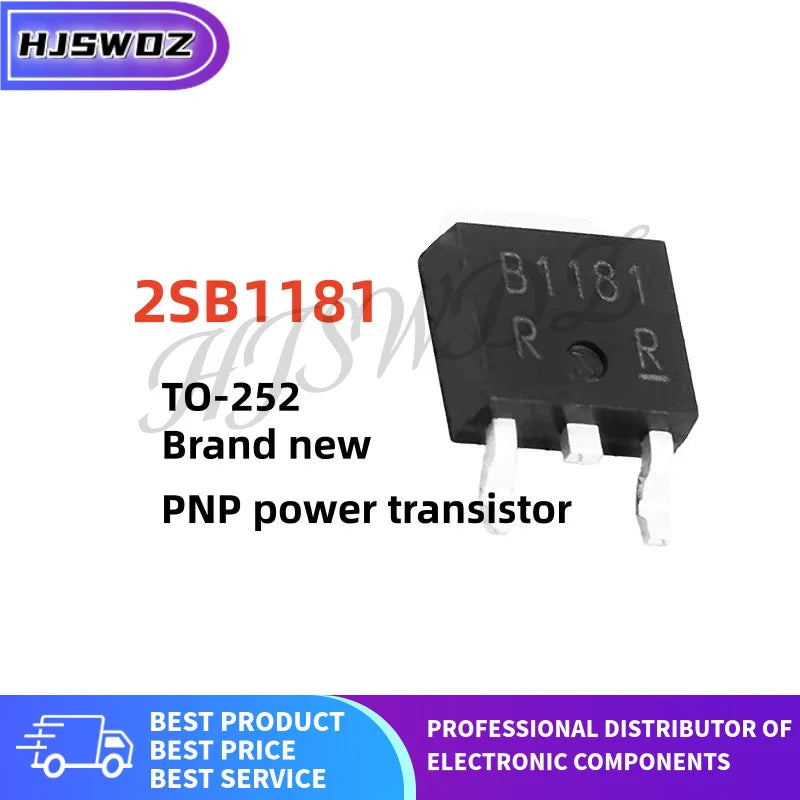 10~100pcs 2SB1181 B1181 TO-252 PNP silicon power transistor 100% New and quality