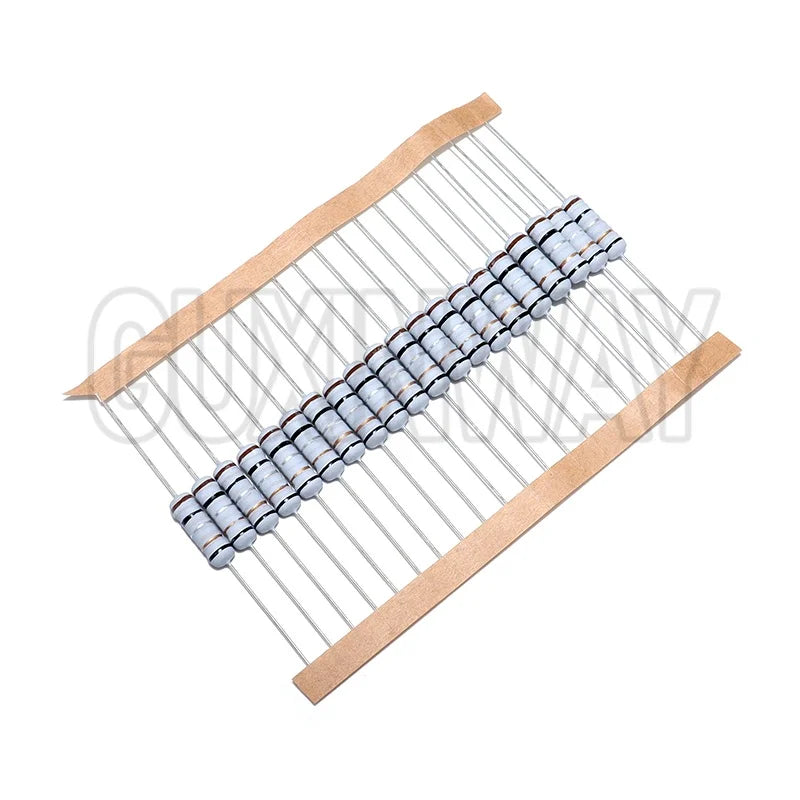 20pcs 2W 5% Wirewound Resistor Fuse 0.05R 0.1R 0.15R 1R 2.2R 4.7R 5.1R 10R 20R 22R 47R 51R 100R  0.1 0.22 0.33 0.47 0.5 1 ohm