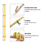 FOB COB LED Strip Lights 3mm 5mm 8mm 10mm 12V 24V Flexible Dimmable LED Tape Easy Install Cuttable 3000K 4000K 6000K LED Tape