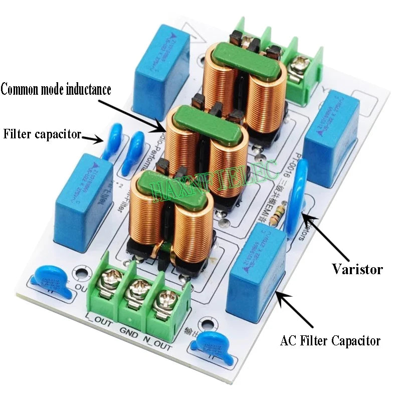 110V 220V EMI AC Power Filter Surge overvoltage EMC Electromagnetic Interference For Audio Amplifier Power Filtering