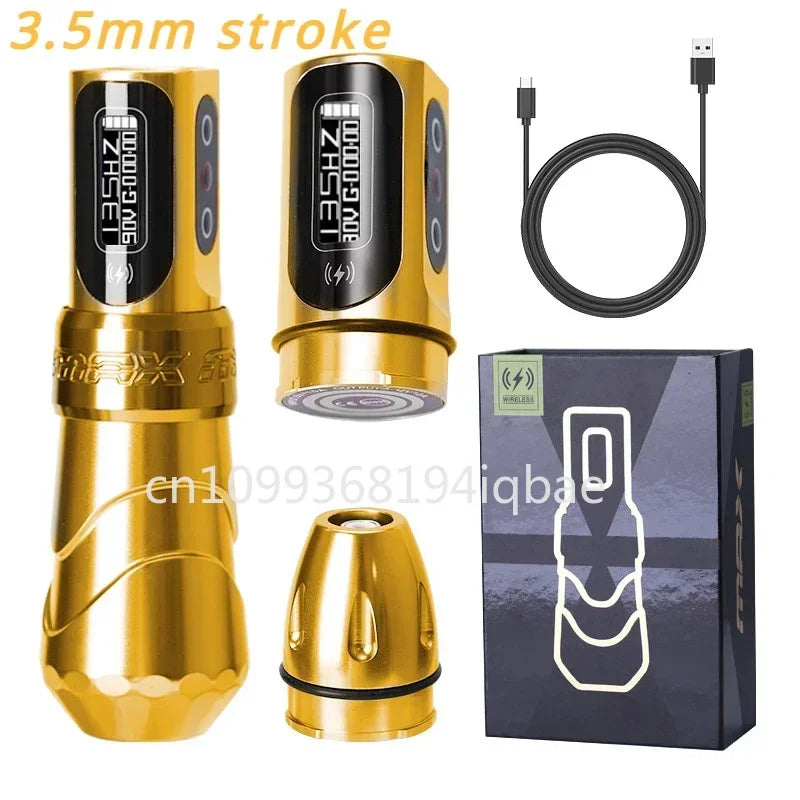 FK Iron Flux Max New Popular Professional Wireless Rotating Tattoo Machine Pen 3.5mm, 4.0mm, 4.6mm Stroke Art Home Page