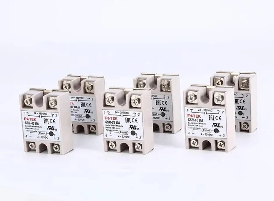 FOTEK Original Single Phase Solid State Relay SSR-10DA-H SSR-25DA-H SSR-40DA-H SSR-50DA-H SSR-75DA-H