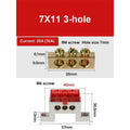 A10 Series 7*11 9*14 3/4/5/6/7/8/10/12 Hole Zero Ground Row Copper Bar Connection Terminal Wiring Terminal of Distribution Box