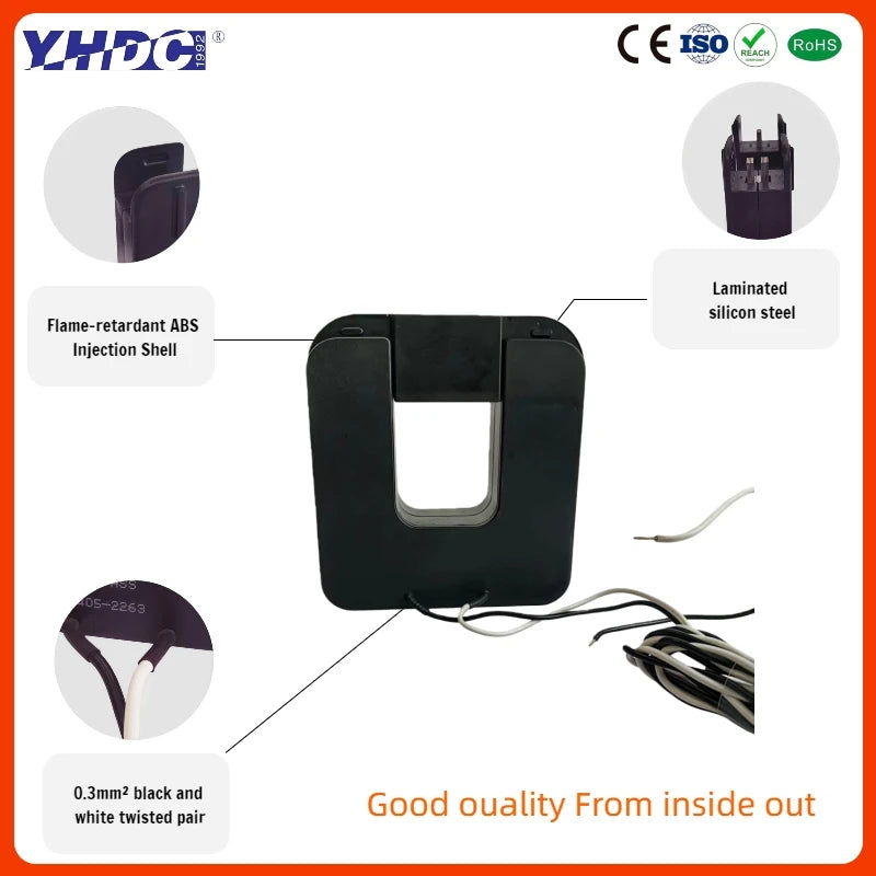 QL Series SCT031QL Input 100A 200A 300A 400A 500A 600A Output 0.333V/0.1A Accuracy 1% Split Core Current Transformer