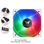 PC Cabinet RGB Fan 9cm Ultra-Thin 9215 9225 15mm 25mm Slim ITX Case Cooler Fans 5V 3Pin ARGB+ 4Pin PWM Control Black White