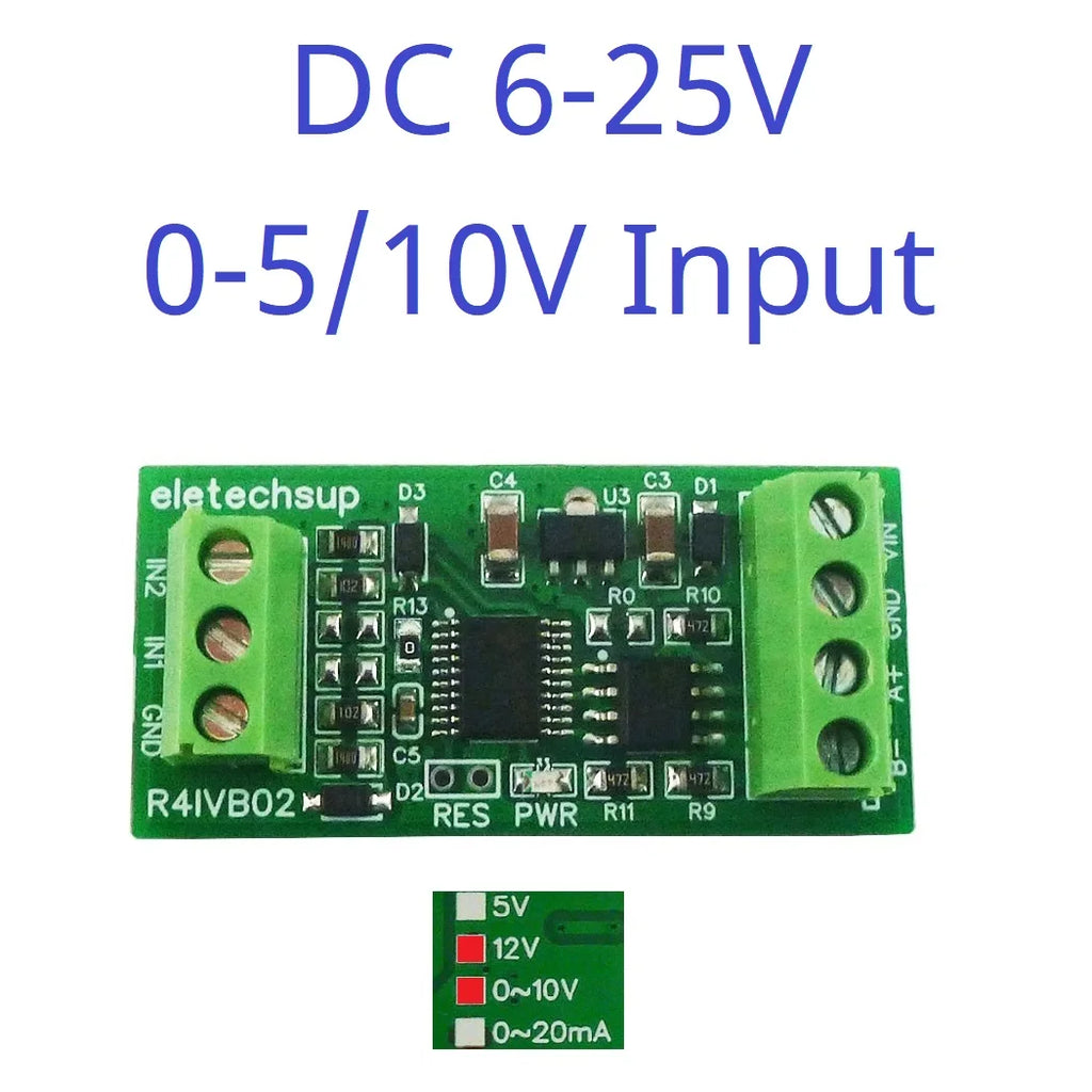 Highly Integrated 2ch ADC with Operational Amplifier Module for 4-20MA & 0-5V RS485 Modbus Applications