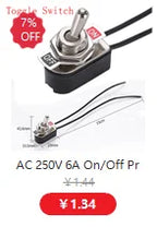 5Pcs ON-OFF-ON  ON-ON3 PIN/6PIN 2/3 Position Mini Latching Toggle Switch AC 125V/6A 250V/3A MTS-102 MTS-103 MTS-202 MTS-203