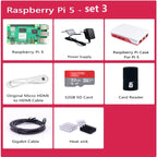 Official Original Raspberry Pi 5 Cortex-A76 Linux 2GB 4GB 8GB 16GB Arm Board Python Programlama PCIe Gigabit Ethernet USB3.0