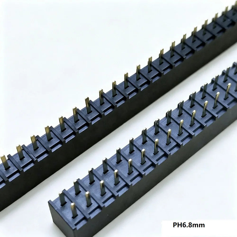 20pcs 2.54mm Pitch 2x4P 5P 8P 10P 20P 40Pin Straight Vertical PH6.8mm Double Row Square Female Pin Header Socket Connector