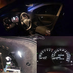 10PCS T10 W5W 12SMD 1206 Car Wedge White LED DC 12V Canbus No Error Decoder External Lights License Plate Lamp Corner Backup Led