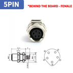 M8 A-Coded Sensor Connector – Panel Back Mount Waterproof Flange Socket & Plug, 3/4/5 Pin Male & Female Threaded Coupling