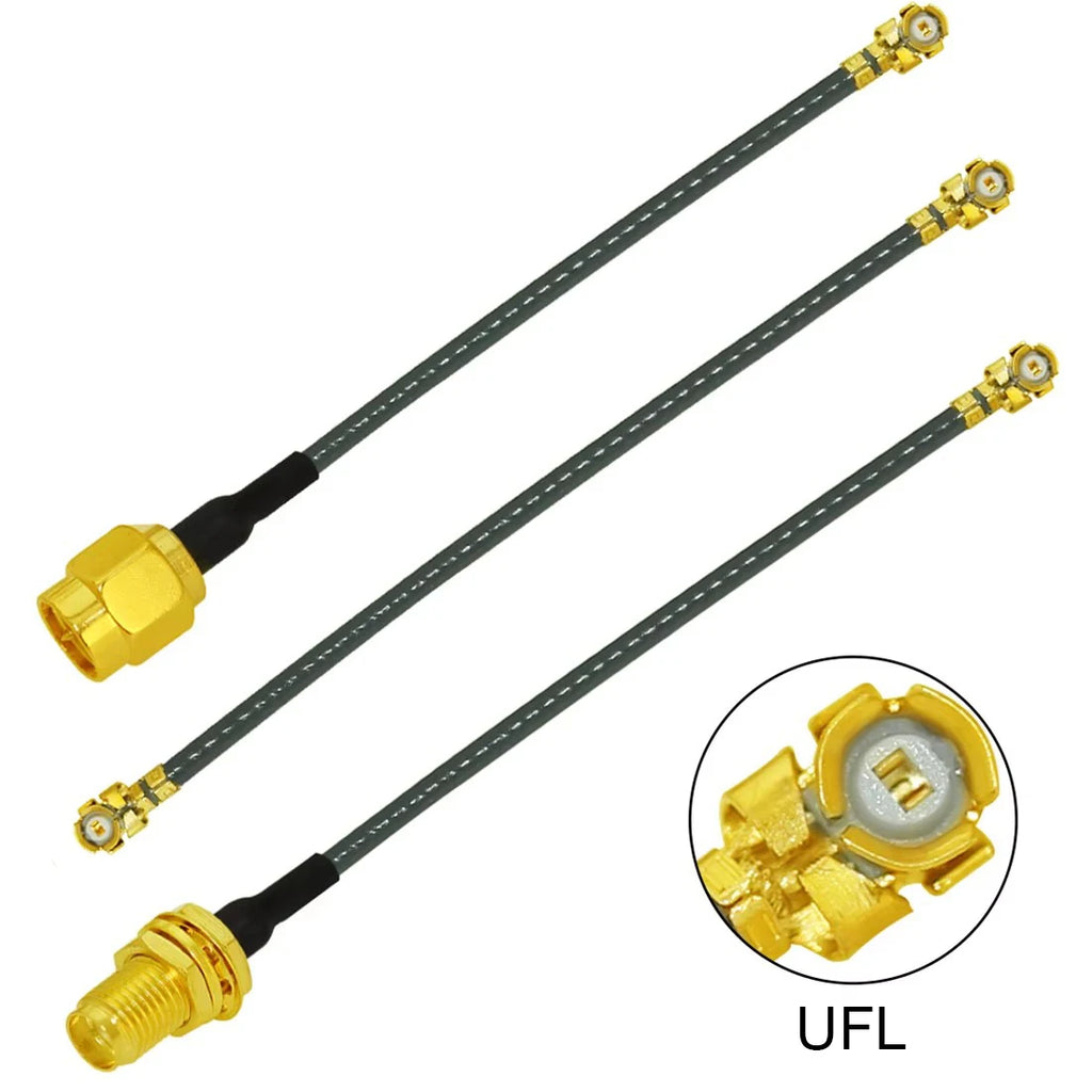 10cm/20cm/30cm U.FL Switch SMA Male Female Jack Pigtail Cable 1.37mm for PCI WIFI Card Wireless Router
