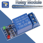 1 Channel One Way 5V 12V Low Level Trigger Relay Module Microcontroller Development Expansion Board  For Arduino PIC AVR DSP ARM