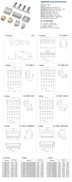 10sets VH 3.96mm 2P 3P 4P 5P 6P 7P 8Pin Male Plug + Female Housing + Terminals VH3.96 Connector