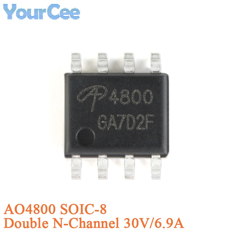 20pcs/5pcs AO4407A SOIC-8 4407A P-channel -30V/-12A SMD MOSFET Field Effect Transistor Chip AO4405AO4411 AO4413 AO4421 AO4435