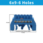 OMCH Terminal Bar 7x10 9x14mm Brass Ground Neutral Block High Conductivity Bridge Connector for Power Distribution Cabinet