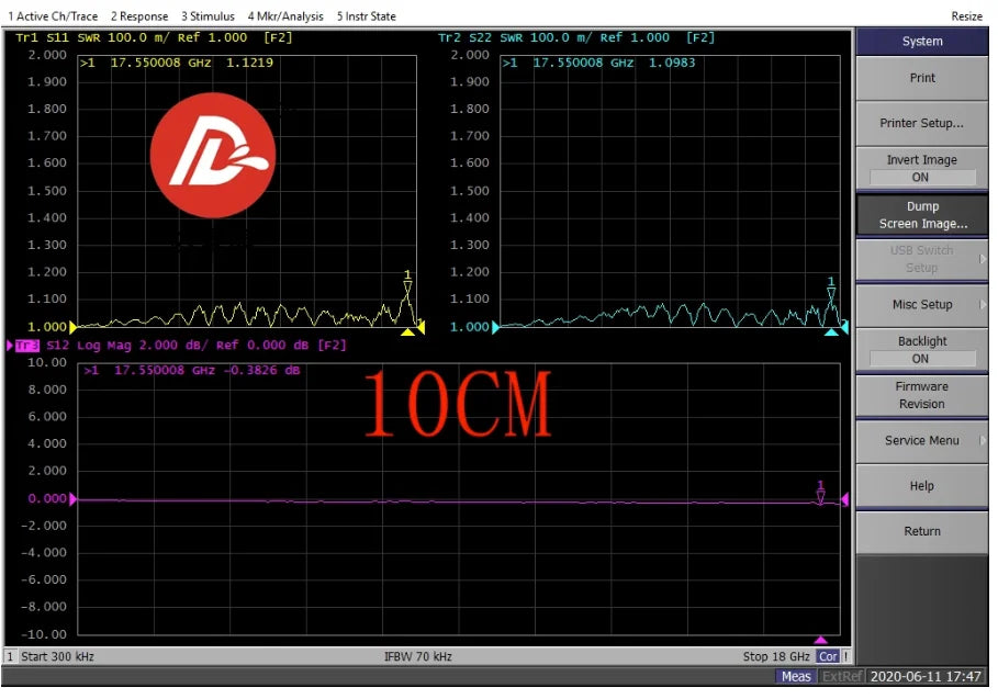 SMA high-frequency test cable SS405 wire 18GHZ ultra flexible wire SMA connector test grade SMA male