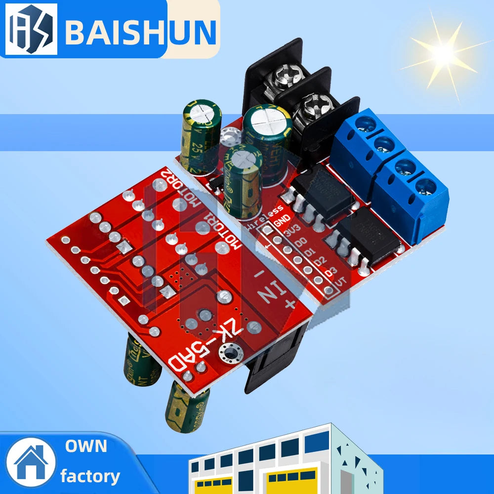 H Bridge Remote Control 5A 3V-14V Dual DC Motor Drive Module Voltage Reverse PWM Speed Regulation Double Super L298N 5AD