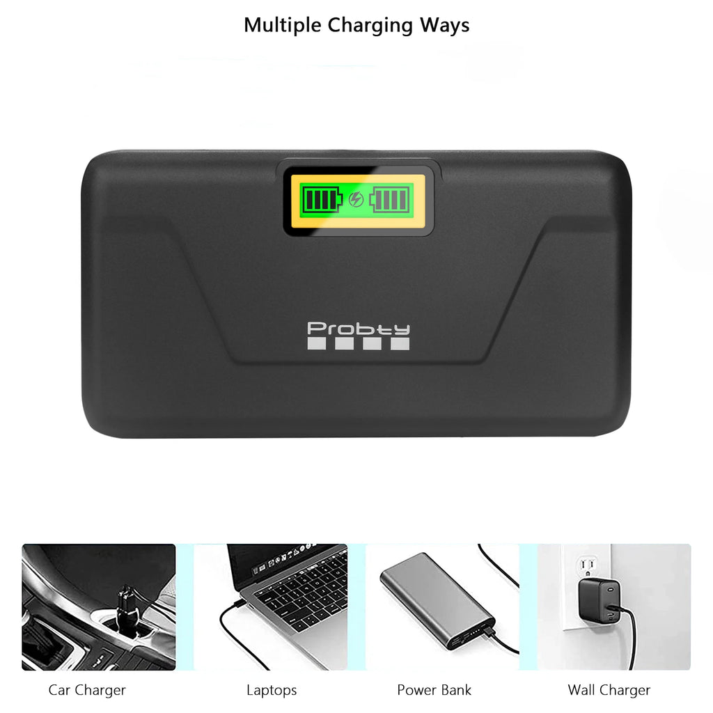 Probty EN-EL25 EN EL25A Battery Charger 20W Fast Charging w SD Card Slots For Nikon Z Series Z50 Z30 Z50ii ZFC Z FC Camera