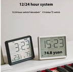 Youpin Electronic Thermometer Hygrometer Weather Station High Precision with Table Clock Function Mini Thermometer Sensor Gauge