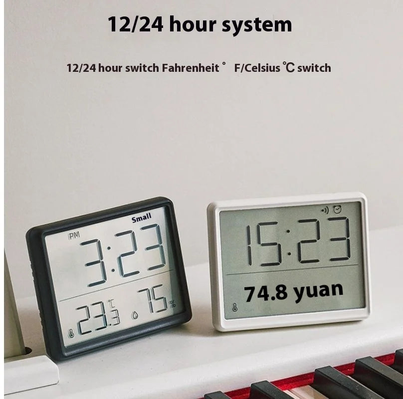 Youpin Electronic Thermometer Hygrometer Weather Station High Precision with Table Clock Function Mini Thermometer Sensor Gauge