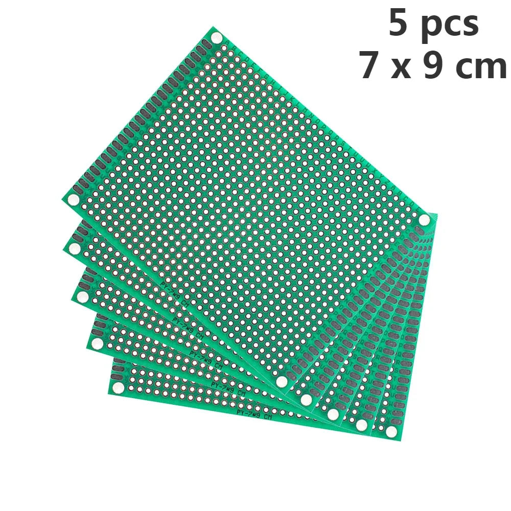 Universal PCB Circuit Protoboard Double Sided Breadboard 2x8 3x7 4x6 5x7 7x9CM Stripboard Prototyping Board DIY Electronic Kit