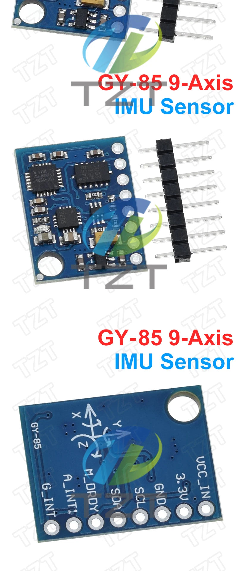 GREATZT GY-85 BMP085 Sensor Modules 9 Axis Sensor Module (ITG3205 +ADXL345 + QMC5883L) ,6DOF 9DOF IMU Sensor