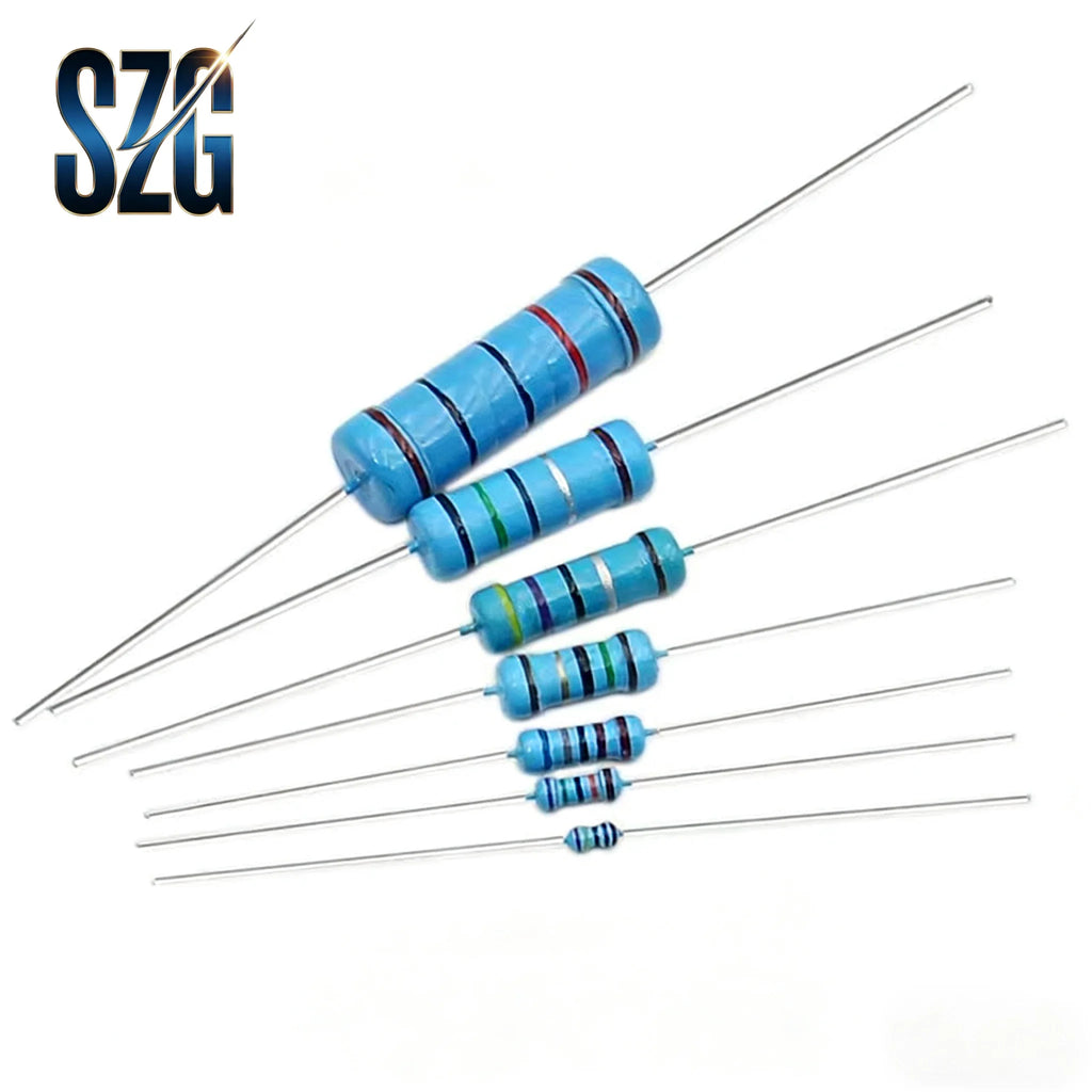 50Pcs/Lot 0.5W Carbon film Resistance 1/2W 0R~10M 1% Metal film Resistor 10R 100R 1K 100K 1M 4.7M 5.6M 10M ohm Power Resistance