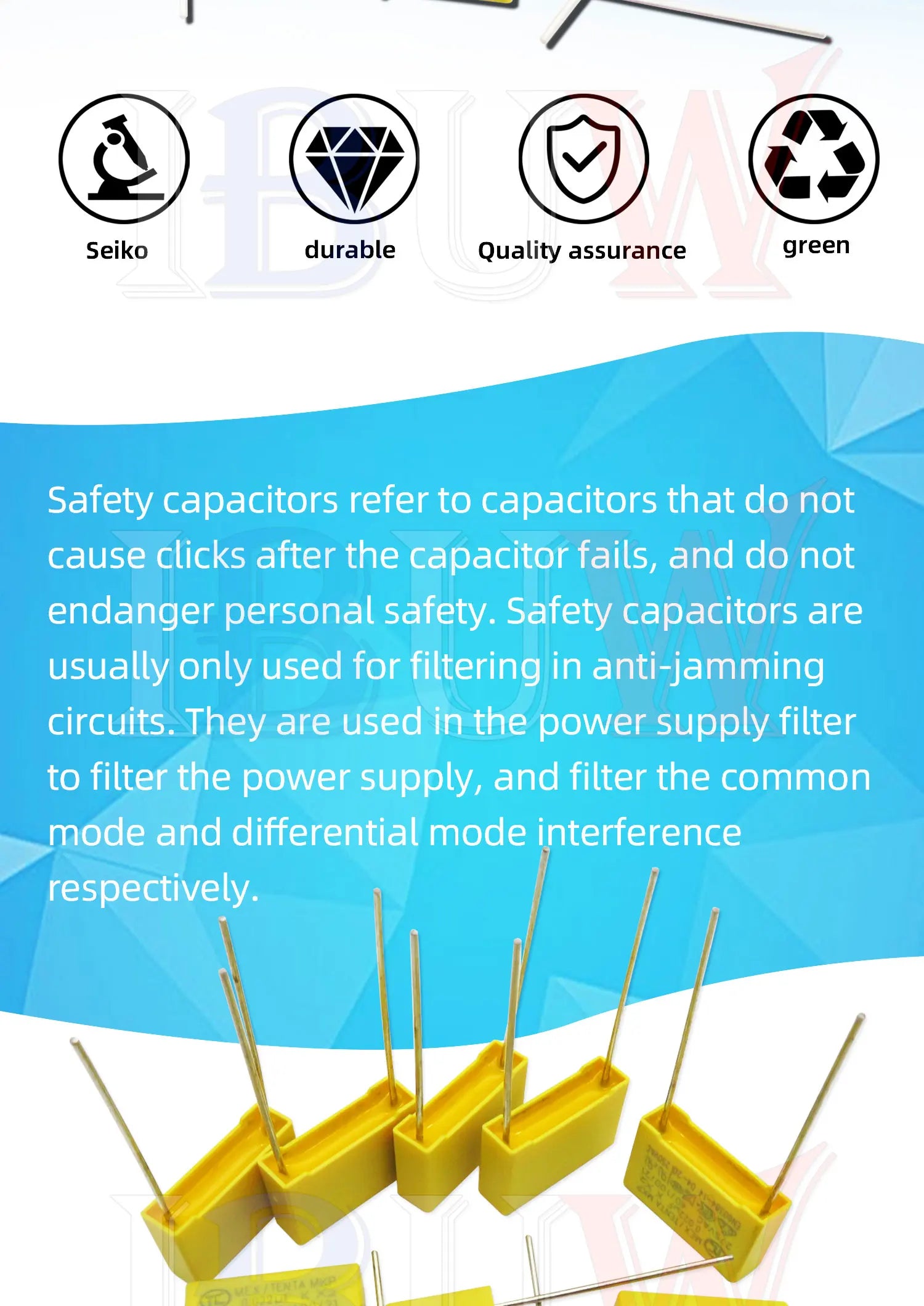 10pcs 275VAC capacitor X2 series 0.01UF ~ 2.2UF Polypropylene film capacitor New 10nf 100nf 150nf 200nf 680nf 470nf 1UF