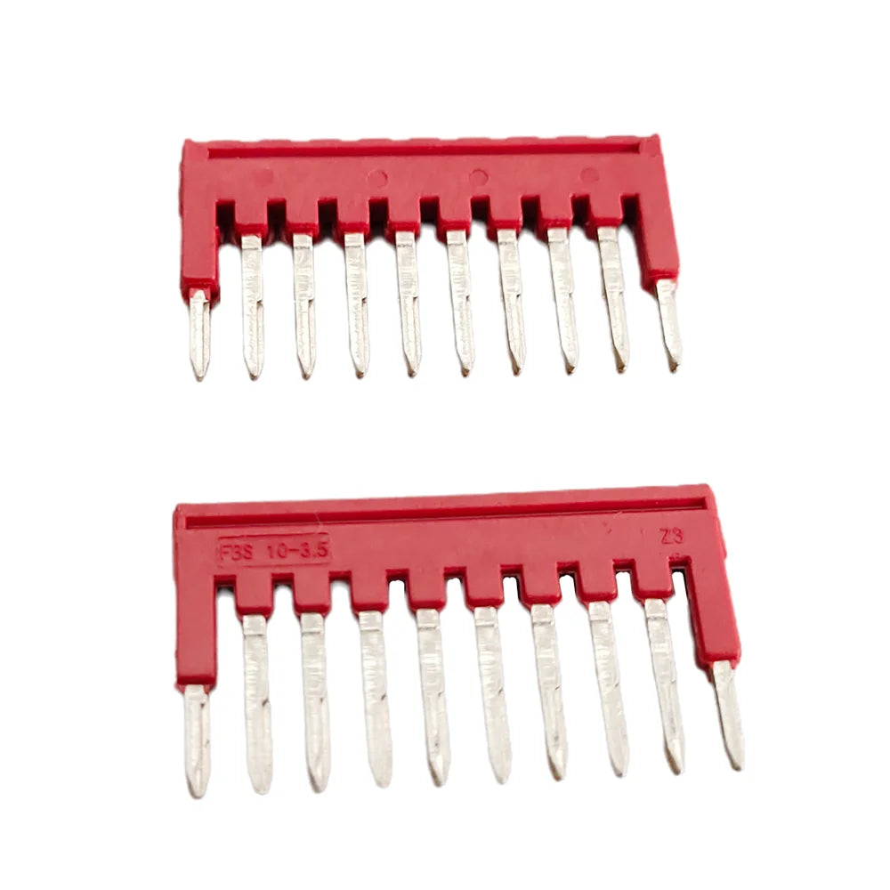 5Pcs FBS Series 3.5mm Jumper Bar DIN Rail Terminal Block Plug-in Bridge Connector for PT1.5 PTTB1.5 Terminal Accessories