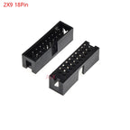 5/10pcs Dip 6/10/20/26/34/40 Pin 2.54mm Pitch Male Socket Straight Idc Box Headers Pcb Connector Double Row 10p/20p/40p/50p Dc3