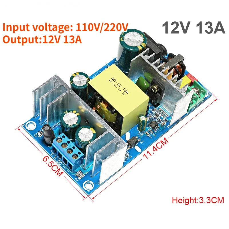 AC 85-265V to DC 5V 12V 24V  Step Down Transformer Power Supply  1A 2A 4A 6A 8A 9A  13A Switching Power Module  Bare Board