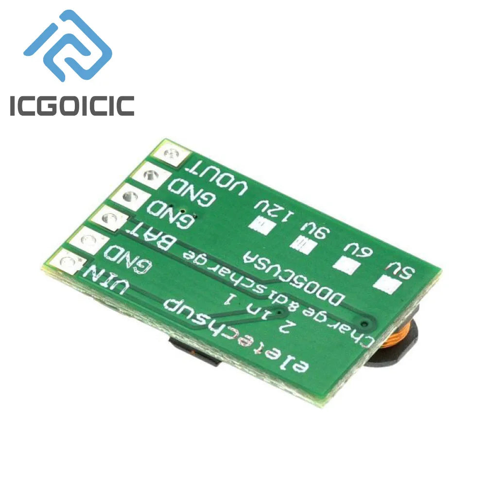 DD05CVSA 3.7V to 5V 6V 9V 12V Boost Converter Module DC-DC Step-Up Output for Lithium Battery Solar Power