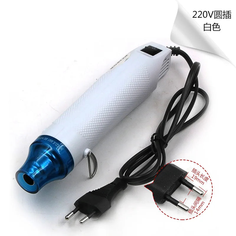 220V EU Standard DIY Hot Air Gun Mobile Phone Repair Tool Hair Dryer Welding Support Seat Shrink Plastic Air Heat Gun 300W