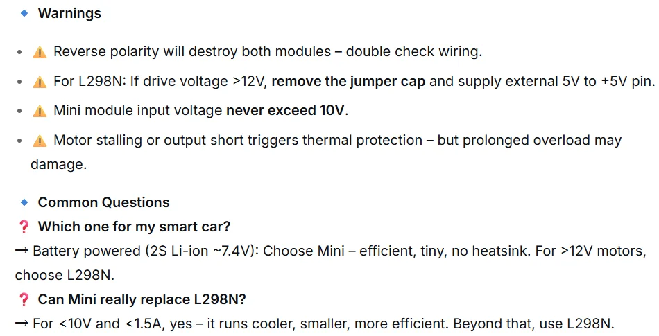 L298N DC Motor Driver Module Dual H Bridge Stepper Motor Controller for Arduino Smart Car Robot High Power L298 Board Adjustable
