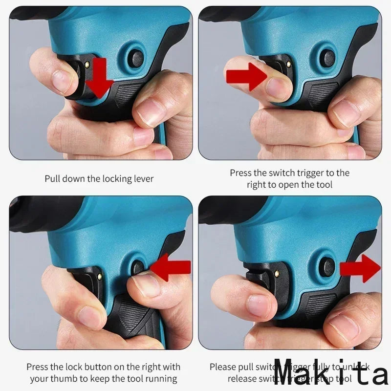 Makita 550°C Temperature Control Heat Gun 18V Cordless Handheld Hot Air Gun With LED Display Soldering Thermal Blower New、