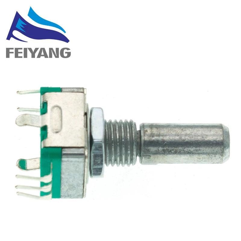 10pcs Rotary encoder,code switch/EC11/ audio digital potentiometer,with switch,5Pin, handle length 20mm