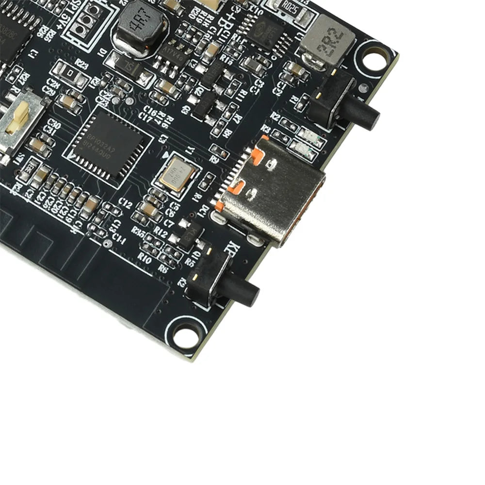 TWS Bluetooth Amplifier Module 2*10W Dual Channel Bass Enhancement Algorithm Amplifier Board Type C for DIY Audio Projects