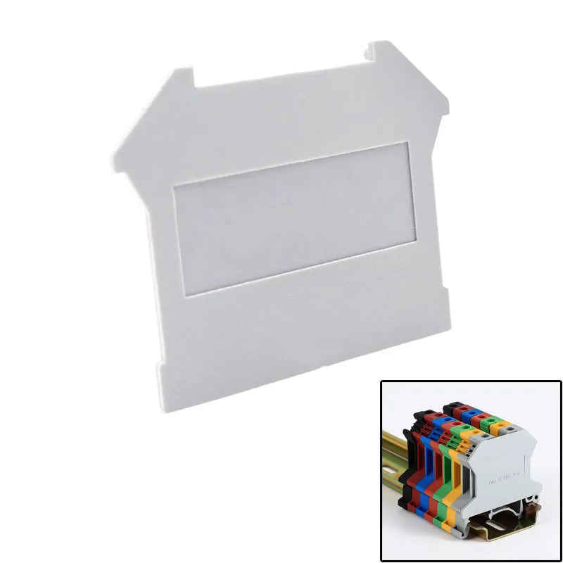 4PCS Wire Electrical Conector Terminal Connector Screw Cable Din Rail Terminal Blocks Strip Power Distribution Block Terminator