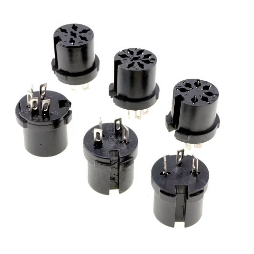 2/5 PCS 3P 4P 5P 6P 7P 8P 13Pin Din Male/Female Plug Soecket Jack With Plastic Handle Keyboard Cable Connector Adaper PS2 DIY